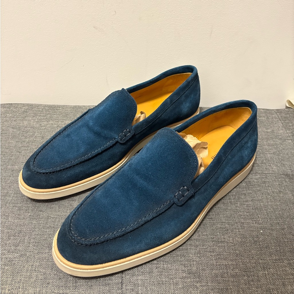 Magnanni Blue Suede Loafers US10/EU43
